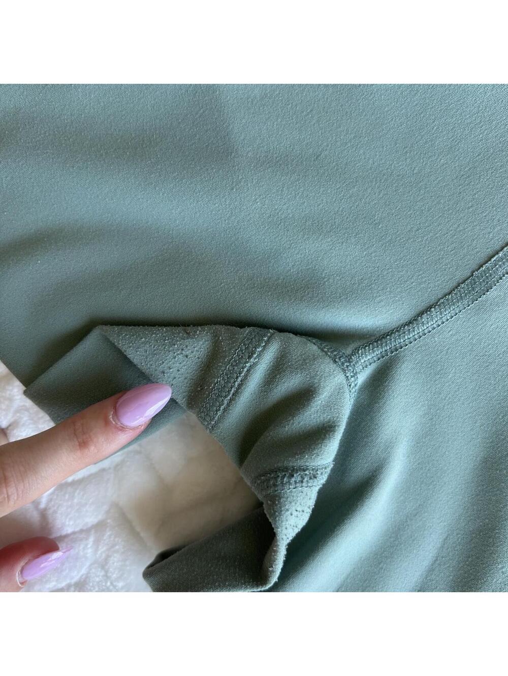 All in motion Everyday Soft Wide High Rise 3/4 Length Leggings in Sage Green - Picture 2 of 6